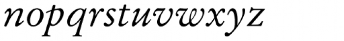 Stempel Garamond Pro Italic Font LOWERCASE