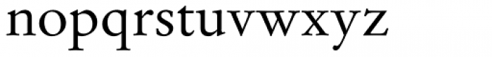 Stempel Garamond Pro Roman Font LOWERCASE