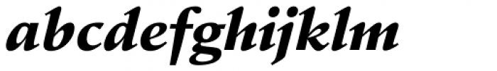 Stempel Schneidler Black Italic Font LOWERCASE