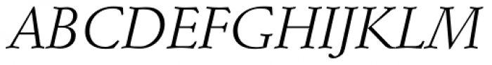 Stempel Schneidler Italic Font UPPERCASE