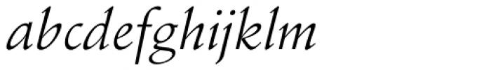 Stempel Schneidler Italic Font LOWERCASE
