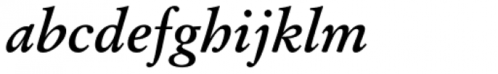 StempelGaramond Bold Italic Font LOWERCASE