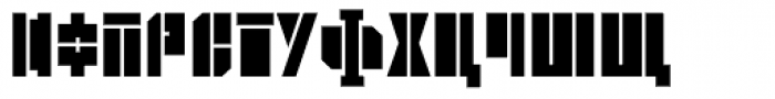 Sten Cyrillic Counterless Font UPPERCASE