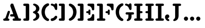 Stencil Cutter JNL Font UPPERCASE