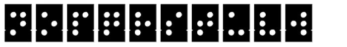 Stencil Full Braille Negative Font UPPERCASE