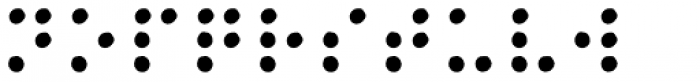 Stencil Full Braille Font UPPERCASE