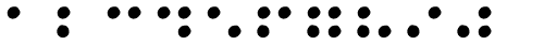 Stencil Full Braille Font LOWERCASE