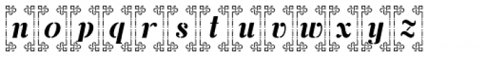 Stencil Monograms JNL Font LOWERCASE