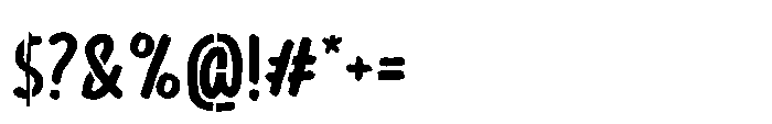 Stencilan Font OTHER CHARS