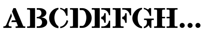 Stenciled Message JNL Regular Font LOWERCASE