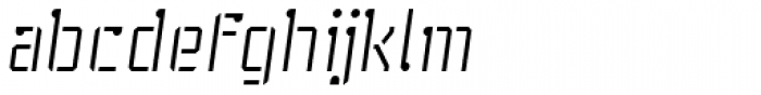 Stenciliqo 4F Italic Font LOWERCASE