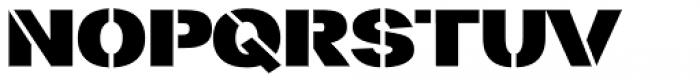Stencilla Regular Font LOWERCASE