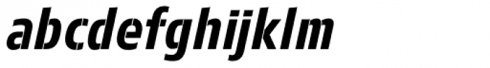 Stenka Light Italic Font LOWERCASE