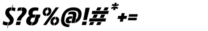 Stenka Regular Italic Font OTHER CHARS