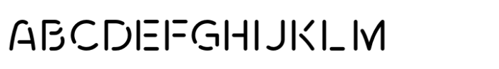 Stenzilla Font UPPERCASE