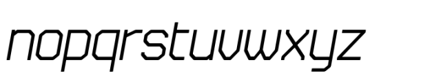 Stepback Italic Font LOWERCASE