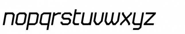 Stepback Medium Italic Font LOWERCASE