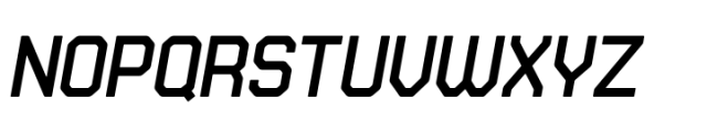 Stepback SemiBold Italic Font UPPERCASE