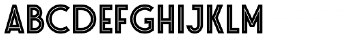 Stereonic XL Inline Font UPPERCASE