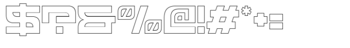 Stereotones Outline Font OTHER CHARS