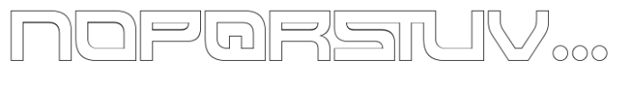 Stereotones Outline Font UPPERCASE