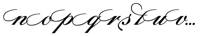 Sterling Script Pro Font LOWERCASE