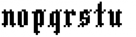 Stgotic Font LOWERCASE