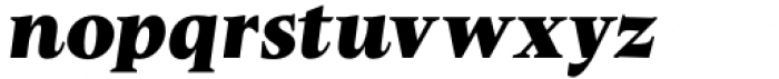 Stibium Black Italic Font LOWERCASE