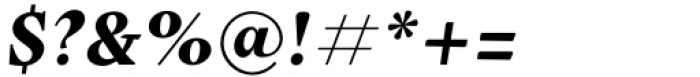 Stibium Bold Italic Font OTHER CHARS