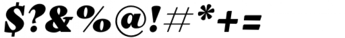 Stibium Extra Black Italic Font OTHER CHARS