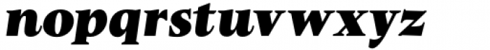 Stibium Extra Black Italic Font LOWERCASE