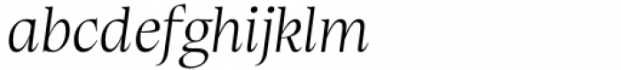 Stibium Extra Light Italic Font LOWERCASE
