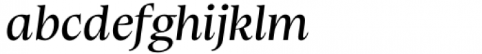 Stibium Italic Font LOWERCASE
