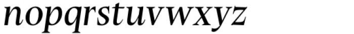 Stibium Italic Font LOWERCASE