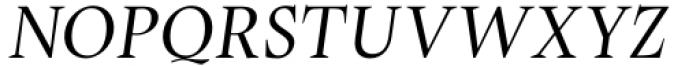 Stibium Light Italic Font UPPERCASE
