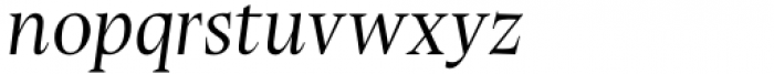Stibium Light Italic Font LOWERCASE