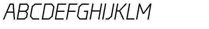Stickle Italic Font UPPERCASE