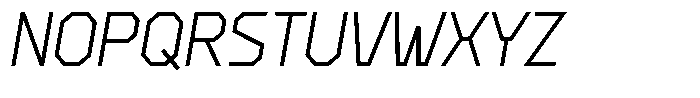 Stickle Italic Font UPPERCASE
