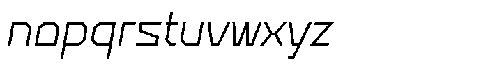 Stickle Italic Font LOWERCASE