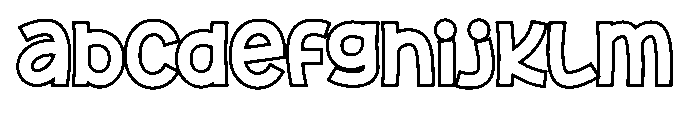Sticky Brown Outline FONT