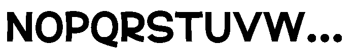 Sticky Brown Regular Font UPPERCASE