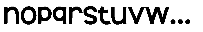 Sticky Brown Regular Font LOWERCASE