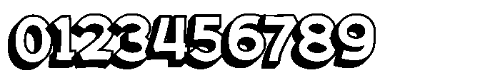Sticky Brown Shadow Font OTHER CHARS