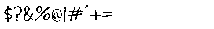 Sticky Lollipop Font OTHER CHARS