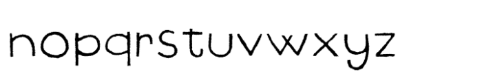 Sticky Rush Fill Font LOWERCASE