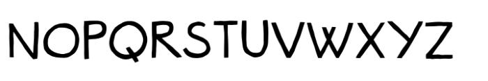 Sticky Rush Regular Font UPPERCASE