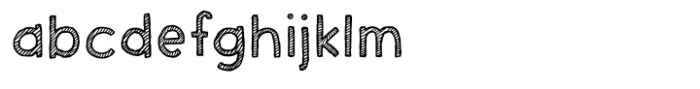 Sticky Time Scribble Font LOWERCASE