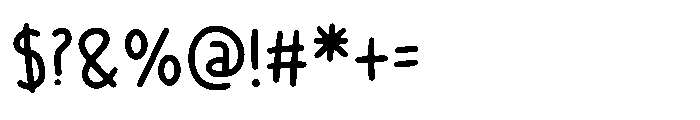 Sticky Tofus Font OTHER CHARS
