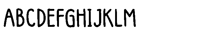 Sticky Tofus Font UPPERCASE