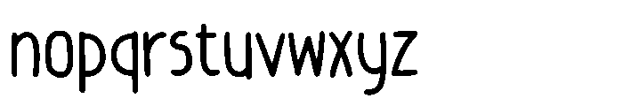 Sticky Tofus Font LOWERCASE